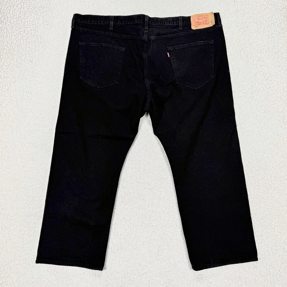 Levi's 505 Jeans Men's 48x30 (Actual‎ 48x28) Black Casual Streetwear Grunge